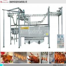 <b>燒雞、鴨過(guò)油懸掛式油炸生產(chǎn)線</b>