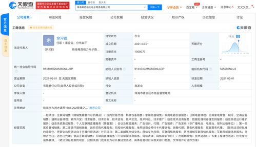 珠海粵西格力電子商務(wù)有限公司成立，注冊(cè)資本達(dá)1億元，專注國(guó)內(nèi)貿(mào)易代理